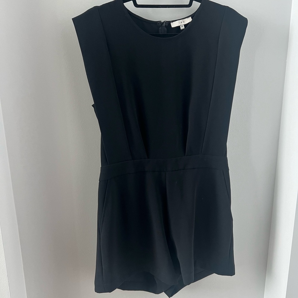 IRO Black Sleeveless Romper